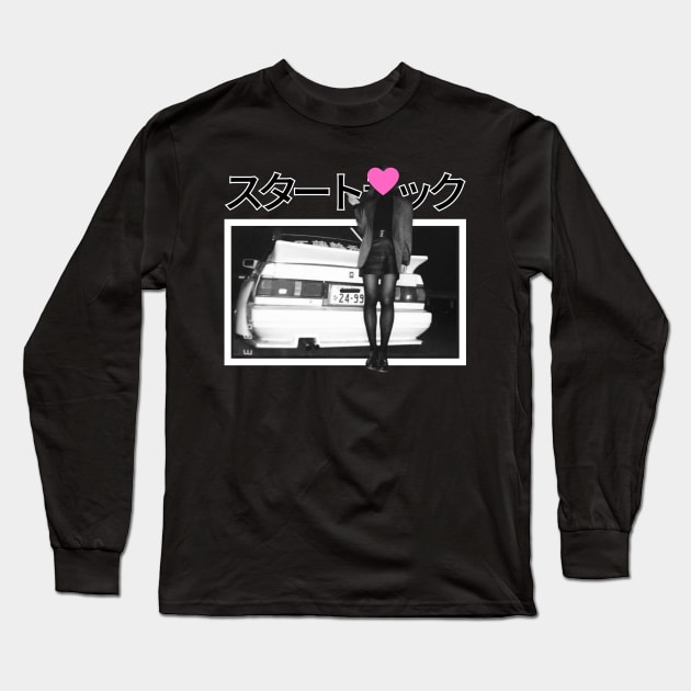 jdm peace Long Sleeve T-Shirt by Mangekyou Media